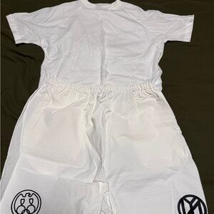 Yeezy White Athletic Shorts - unisex. Sz 1 not juniors